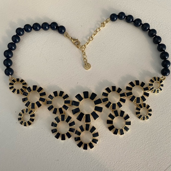 14k Plated Statement Necklace - Picture 2 of 5